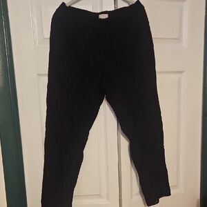 J. Crew Black Lace Cropped Pants